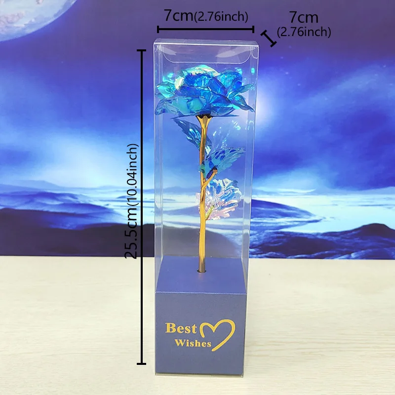 Eternal 24K Gold-Dipped Galaxy Rose - Forever Love Wedding Decor Gift