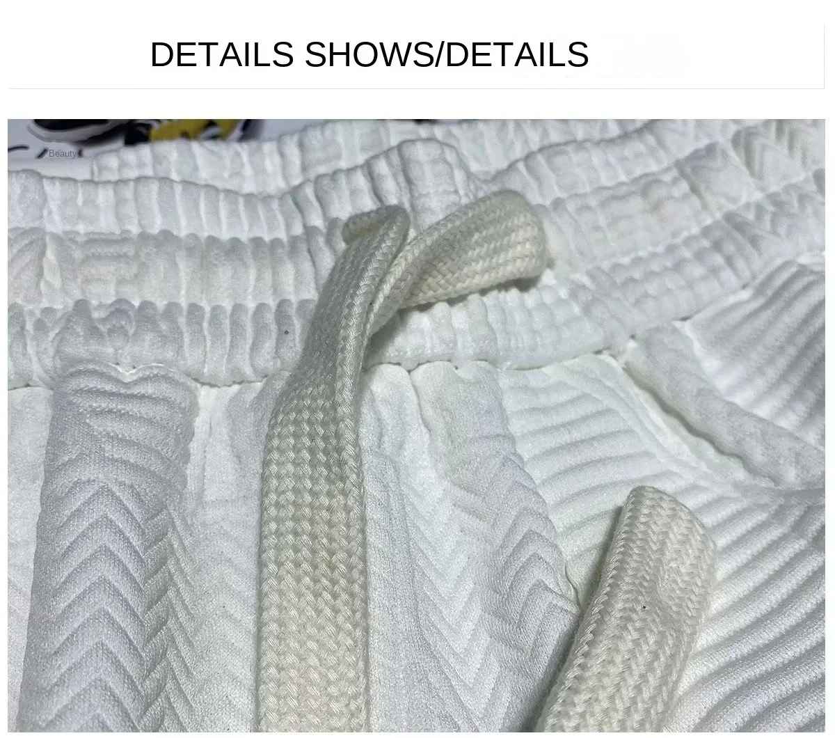 Summer Running Shorts Wavy Pattern Rope Loose Men's Casual Jogging Shorts Quick Dry Wicks Sports Shorts 4