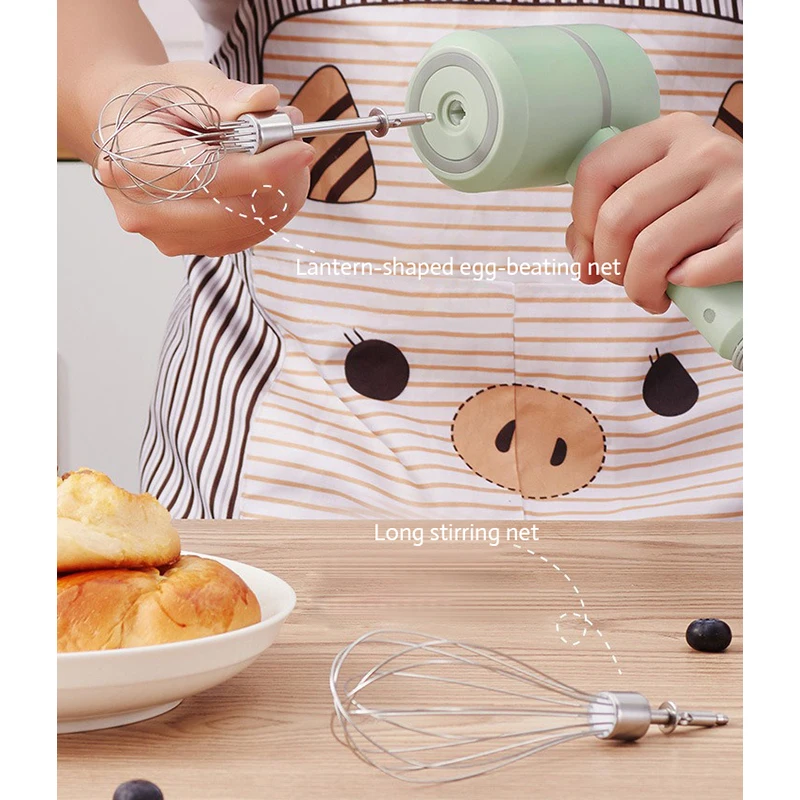 2 In 1 Electric Whisk Garlic Wireless USB Chopper Masher Food Processors Blender Food Crusher Egg Beater Foy Home Kitchen food mixer,handheld blender