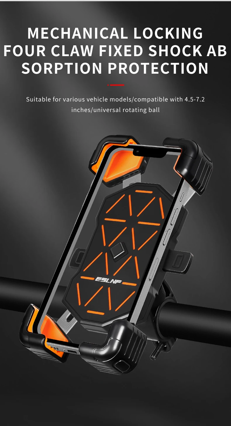 Support téléphone vélo monté sur guidon