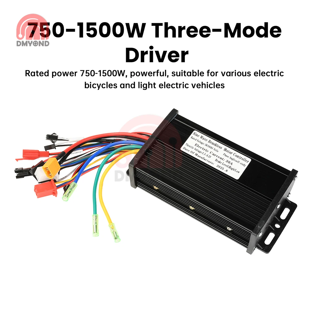 1500W 36V/48V/64V E-Bike Controller Display LCD a onda sinusoidale per S866 SW900 890 V888 Kit motore brushless per scooter Ebike impermeabile - immagine 3