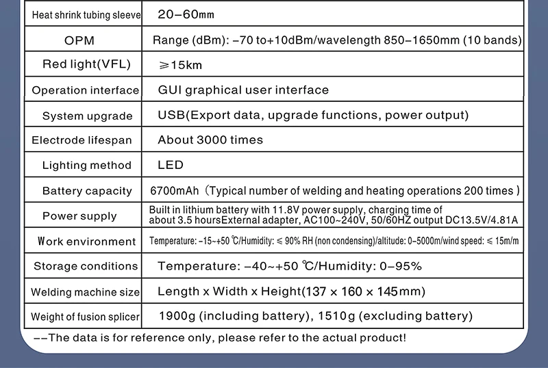 S-80/A-80F/A-10 Fiber Optic Fusion Splicer 6 Motors SM/MM Optical Fiber Core Hea