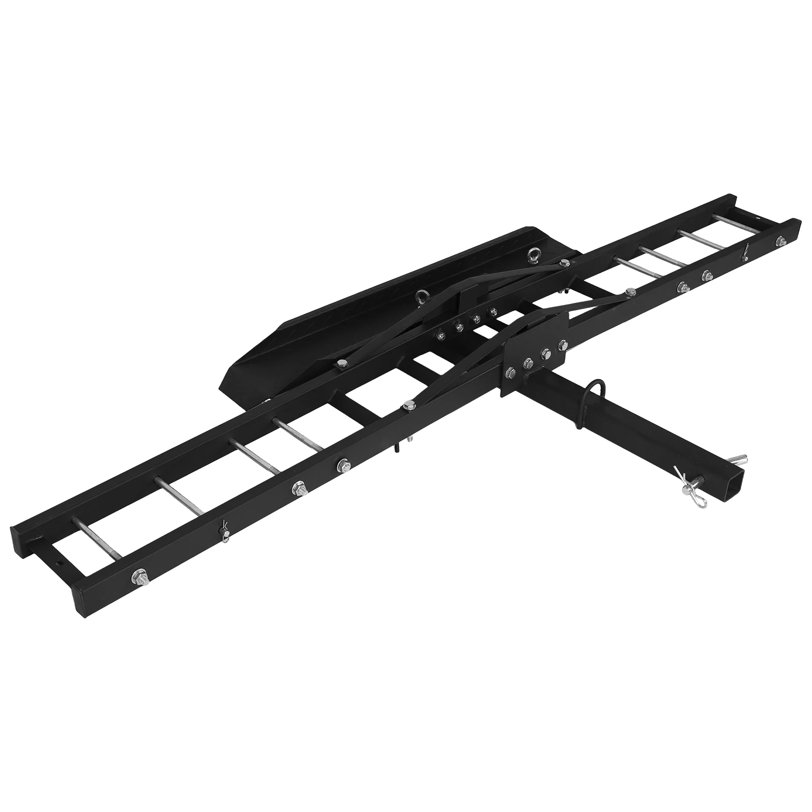 Motorcycle Hitch Carrier Anti Tilt Hitch Mount Bike Carrier Rust Proof Rear Trailer Steel Mount Rack for SUVs Cars Trucks Vans