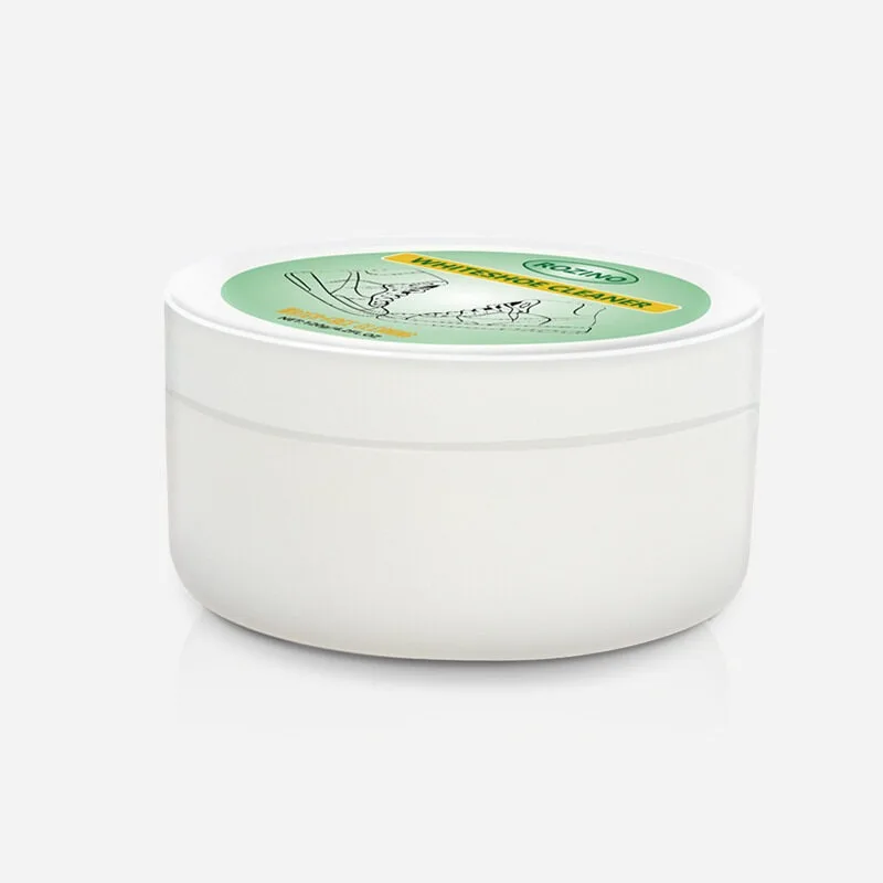 Special cleaning cream for small white shoes with sponge multifunctional decontamination cream Shoe-shining artifact to stain th shoe cleaning balm cleaning cream