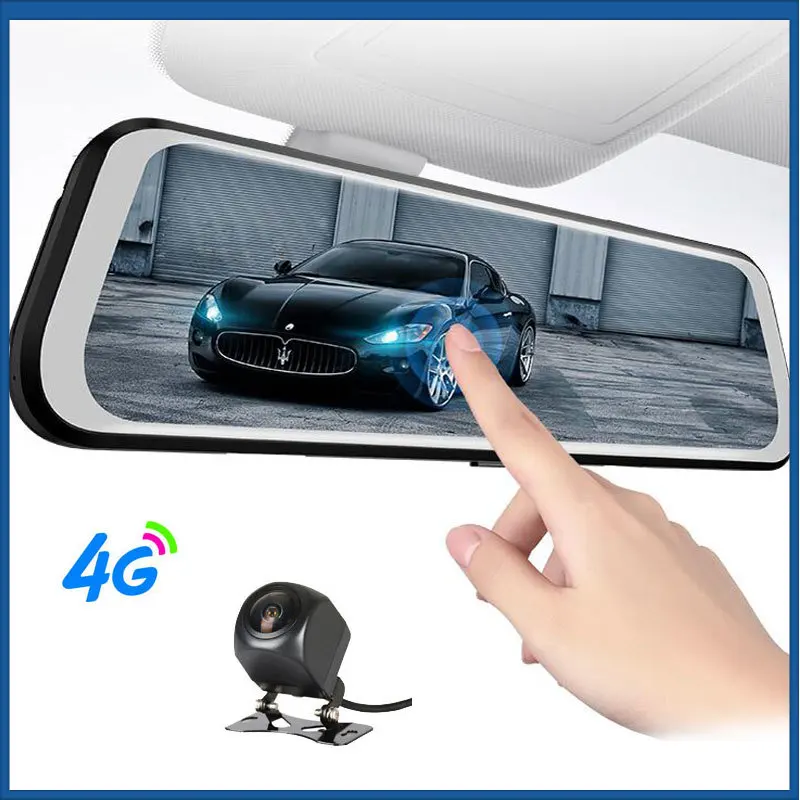 New Arroval 10'' Stream Rearview Mirror Camera 3G Android Car DVR HD 1080P Night Vision Dash Cam GPS Wifi Auto Registrar DVR
