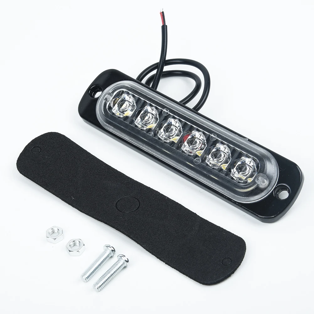 

1PC White 6 LED Light Work Bar Lamp Driving Fog 6000K 12W Fits Offroad SUV 4WD Auto Car Boat Truck With DC 12V Plastic Housing