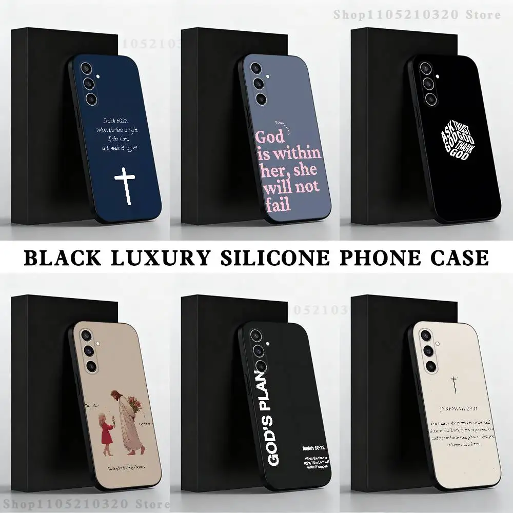 Divine Inspiration Black Soft Phone Case