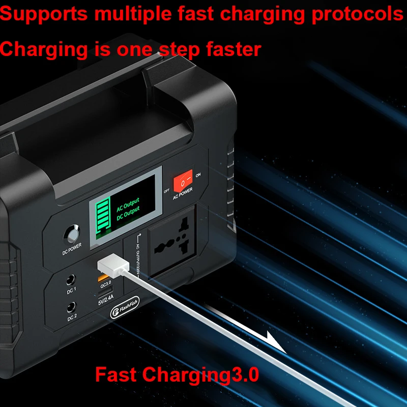230V Portable Power Station 151Wh Backup Battery 200W Pure Sine Wave AC Solar Generator Outdoor Camping Travel RV 2
