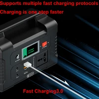 230V Portable Power Station 151Wh Backup Battery 200W Pure Sine Wave AC Solar Generator Outdoor Camping Travel RV 2