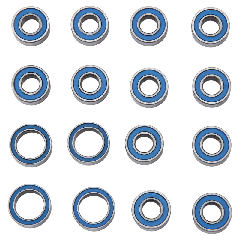 

16Pcs Sealed Bearing Kit Replacement Accessories For Tamiya TT-02B TT02B 1/10 RC Car Upgrade Parts Accessories