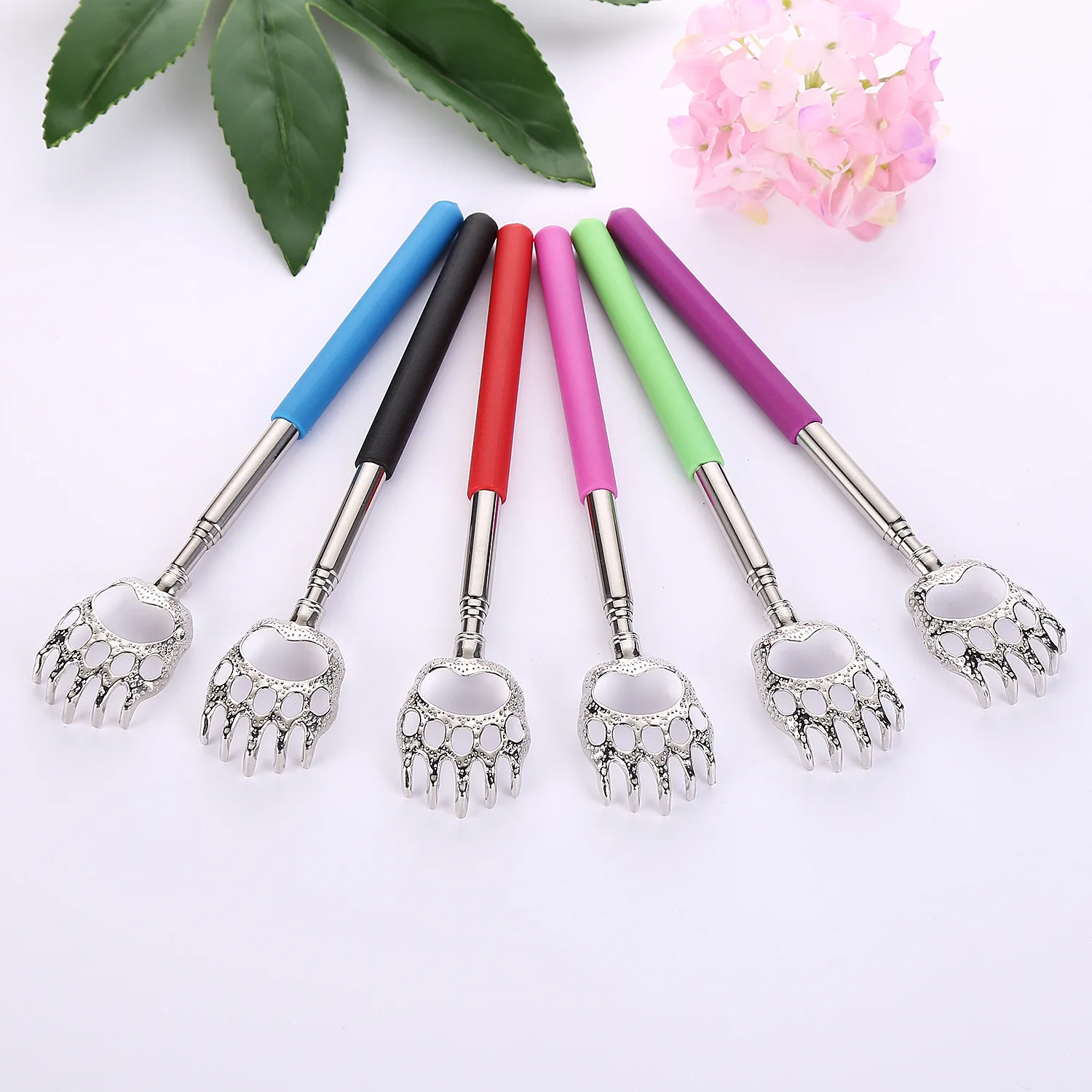 

Stainless Steel Back Scratcher Telescopic Scratching Massager Extendable Itch Old Man Happy Health Products Hackle Handicrafts