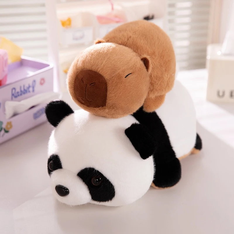 DAWRIS Simulatie Capibara Knuffel, Capibara Knuffels Pluche Dier Wildlife Knuffels Super Zachte Knuffels Pluche Realistisch Knuffeldier Voor Kinderen En Vrienden