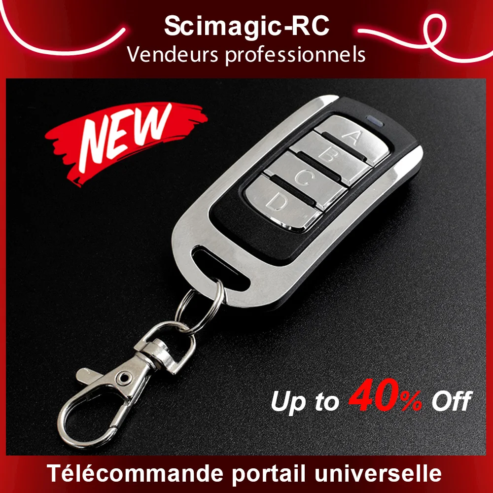 telecommande portail 287mhz-868mhz telecommande universelle porte garage  clone télécommande garage SOMFY FAAC CAME AVIDSEN NOVOFERM