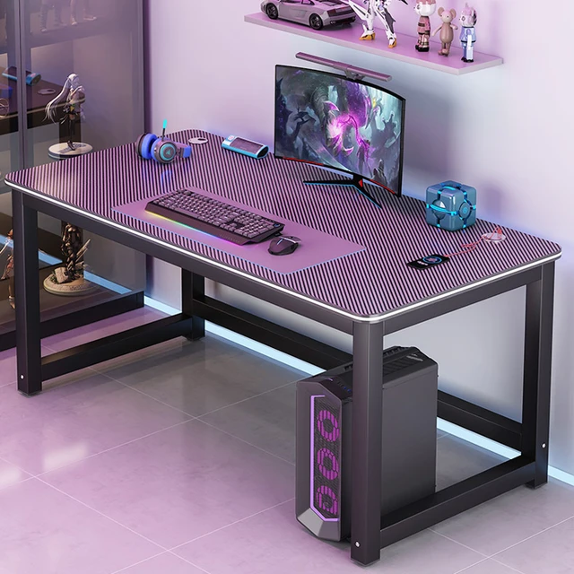 Bureau de jeu de société fait à la main moderne simple, mobilier de bureau,  bureaux d'ordinateur, table de jeu double Esports, ménage - AliExpress