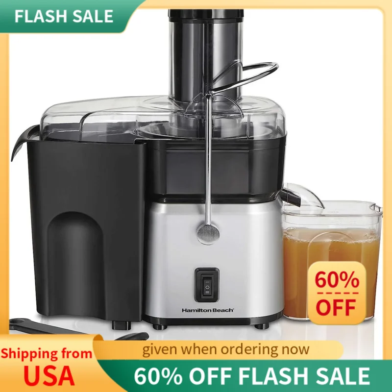 

Hamilton Beach Premium Juicer Machine,Centrifugal Extractor,for Whole Fruits and Vegetables,Easy Clean,2-Speeds,Holds 30 oz.