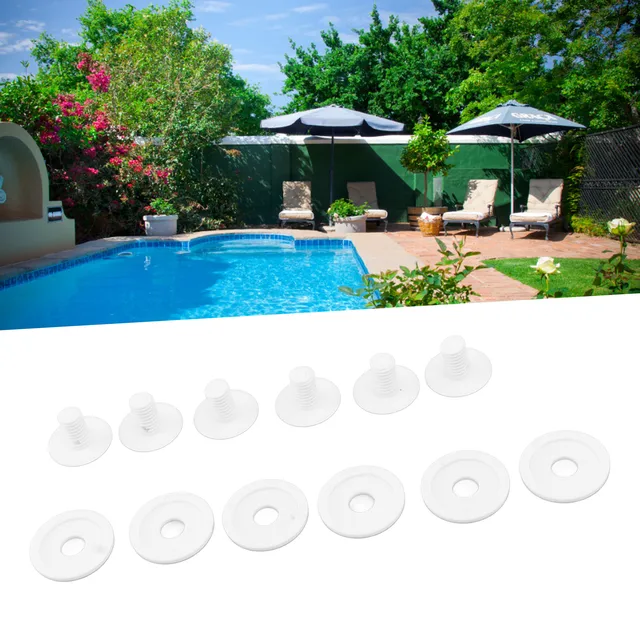 6Db/Beállított Medence Tisztító Kerék Csavar Extra 6Db Alátétekkel C55 Műanyag Cserealkatrészek A Polaris 180 280 -Hoz