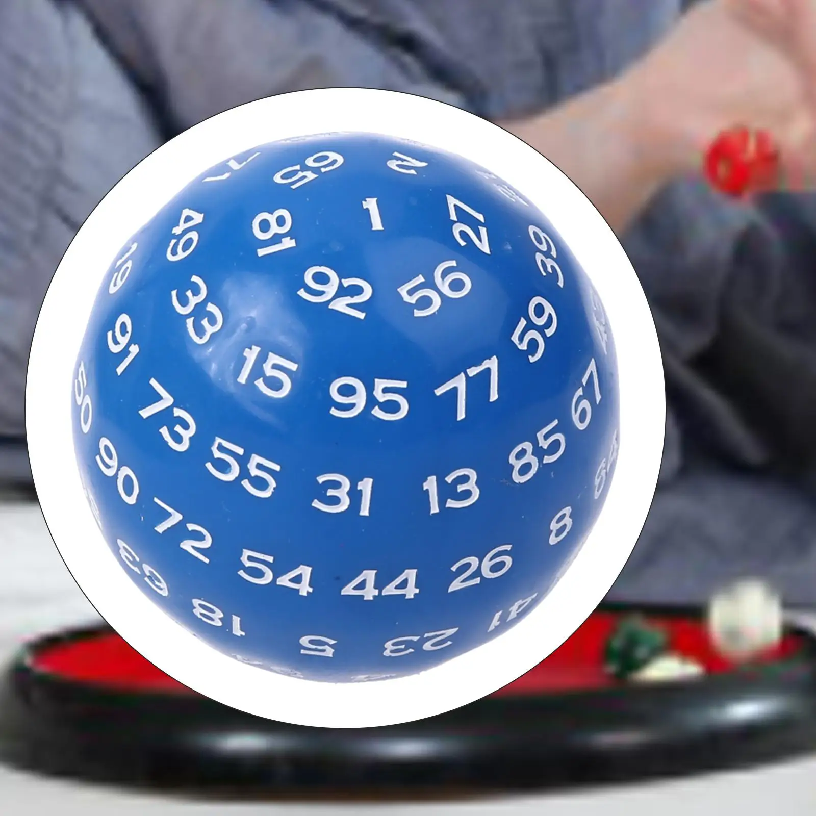 100 Sided Polyhedral Dice D100 Dice Game Entertainment Acrylic Dices for Role Playing Game Table Board Kids Adult Play Fun Home