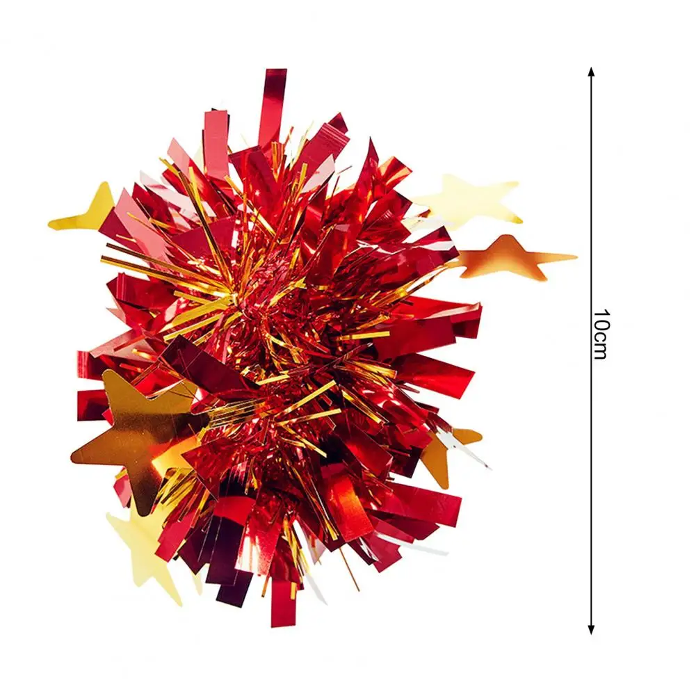 Elastic Band Bracelet Cheerleader Wrist Flower Cheerleading Pom Poms Set with Elastic Hair Ropes Star Decor for Stage