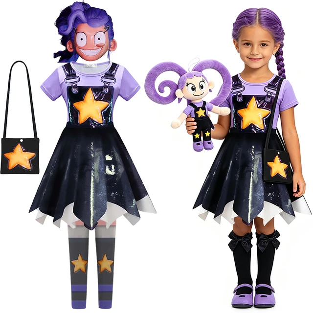 Nouvelle tenue d'aventure d'horreur Poppy Girls pour Halloween, déguisement de Lily pour jeu de rôle, costume de carnaval pour enfants, vêtements pour enfants 1