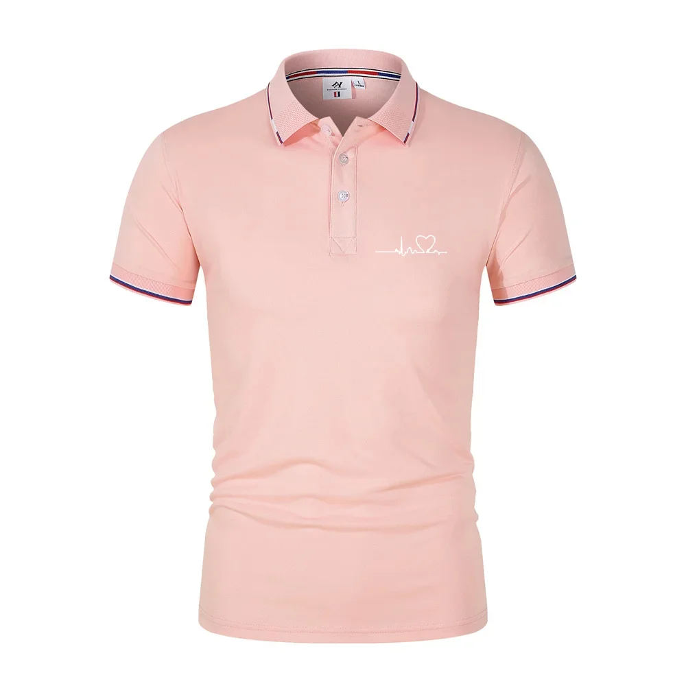 

Men's POLO shirt Cotton casual outdoor sports tourism short sleeved top Fashion men's outdoor short sleeved quick drying sports