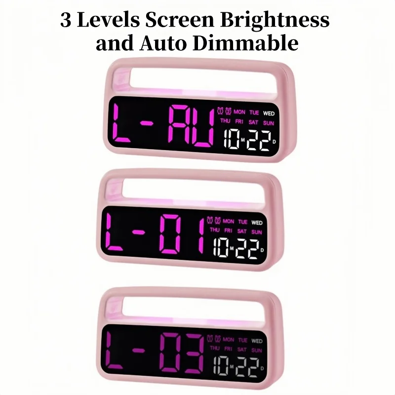 Color Changing LED Alarm Clock 6