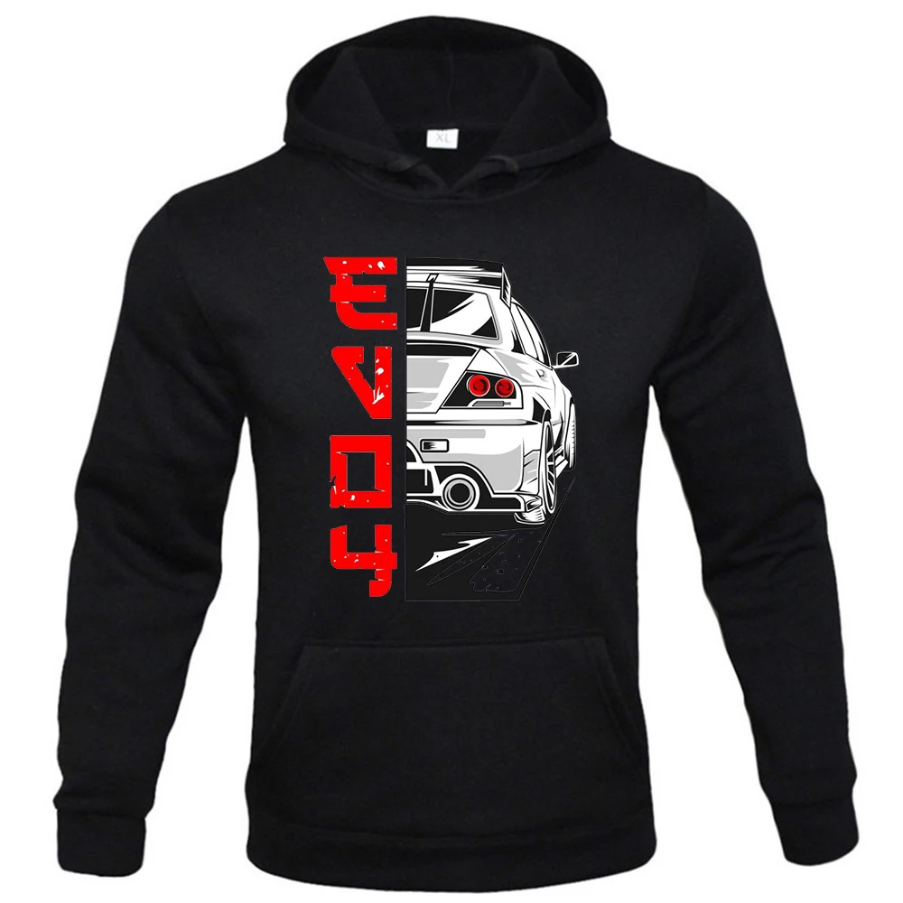 New men's casual drawstring tracksuits, racing graphic hoodies and jogging fleece oversized loose hoodies