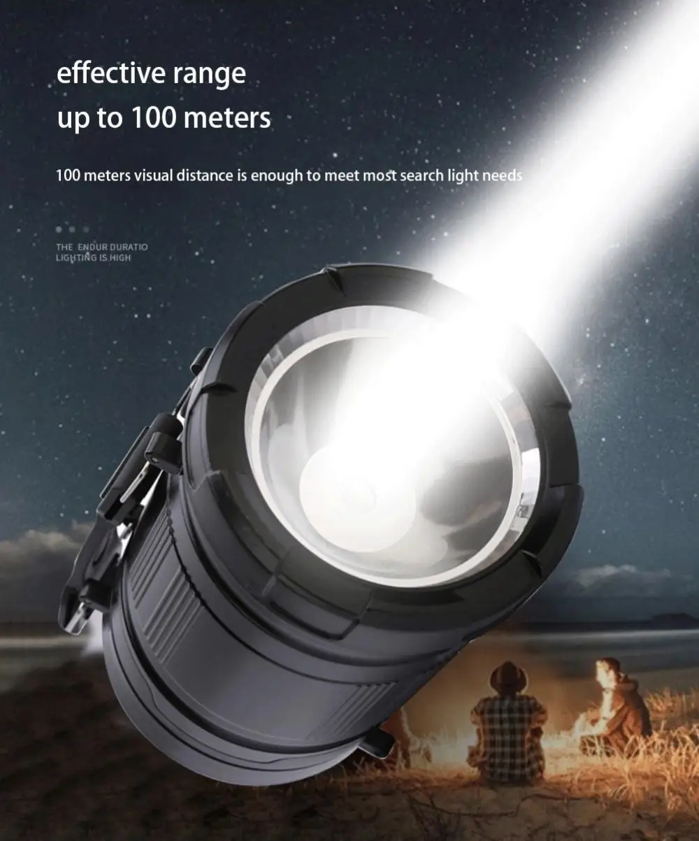 Description Picture 3 of itemMini COB Tent Lamp LED Portable Lantern TelescopicTorch Camping Lamp Waterproof Emergency Light Powered By Working Light Without