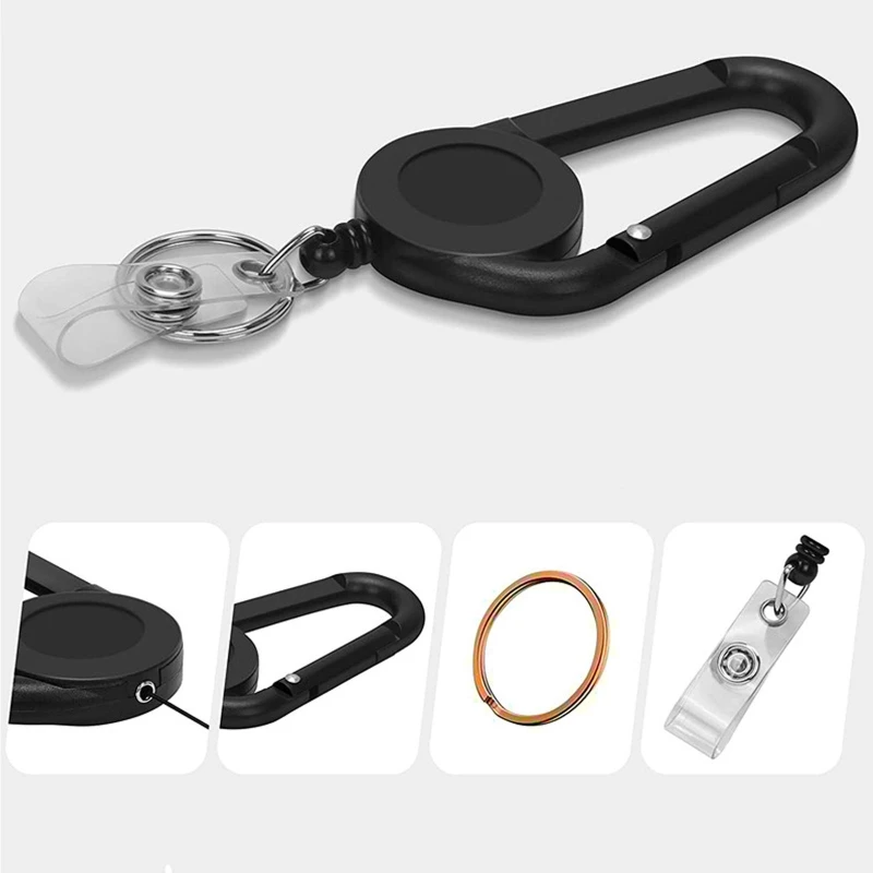 Yoyo Ski Pass Safety Keychain For Women Black Retractable Rope With Anti  Lost Recoil, ID Card Holder, And Steel Cord G1019 From Catherine010, $1.88