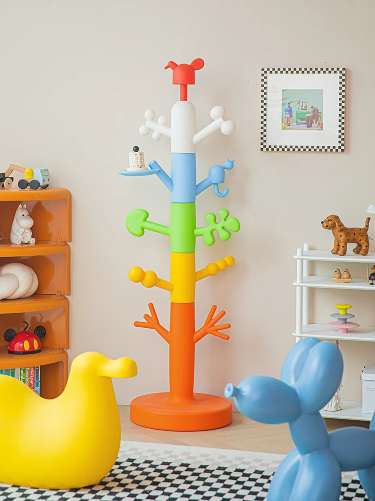 

Designer coat rack household hanger floor bedroom children's net red ins wind cartoon cute clothes rack