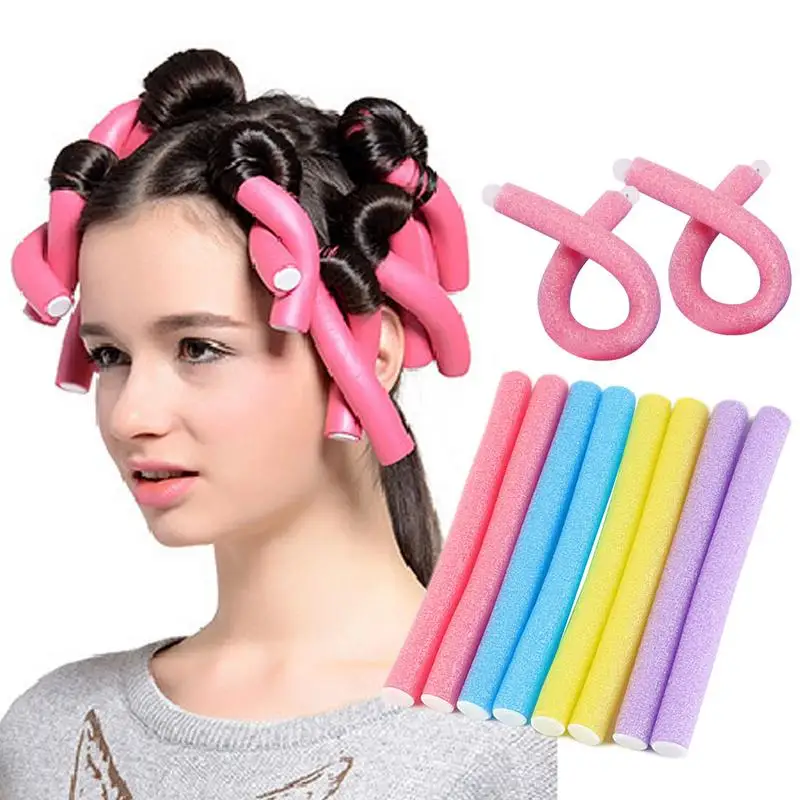 10 PCS/A Pack Soft Sponge Hair Roller Foam Styling Hair Curler Heatless Hair Curlers Hair Styling Appliances For All Hair Types