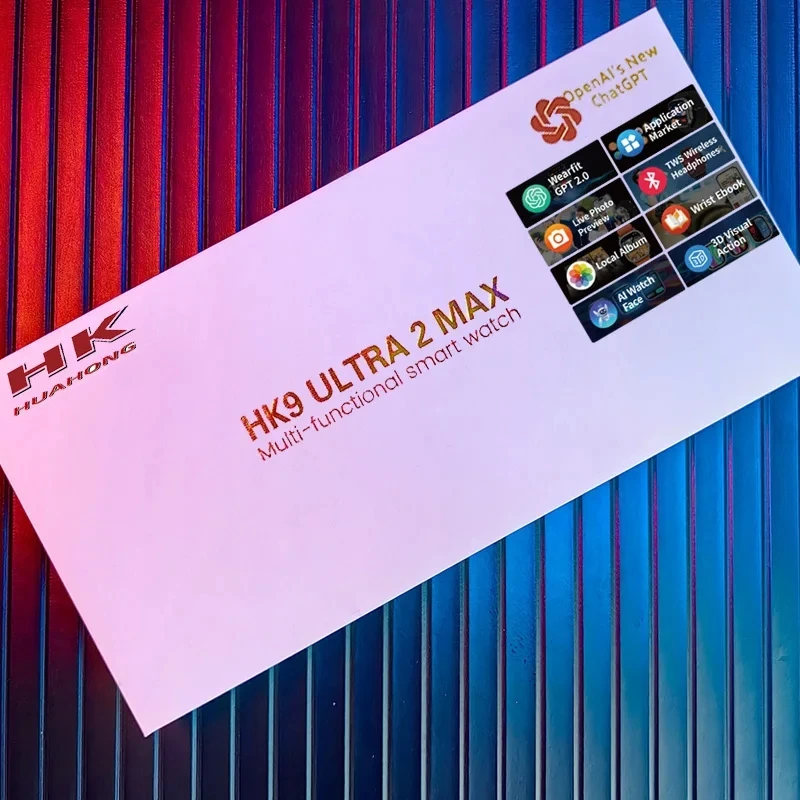 HK9 Ultra 2 MAX Gen4 AMOLED شاشة ساعة ذكية 2GB ROM...