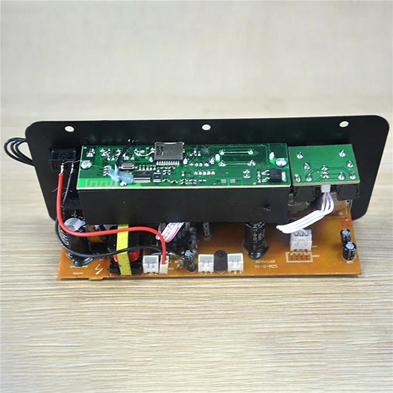 D10 Bluetooth Audio Amplifier Board 30-120W Subwoofer Dual Microphone AMP Module for 4 ohms 8-12 inch Speaker 12/24V 110/220V