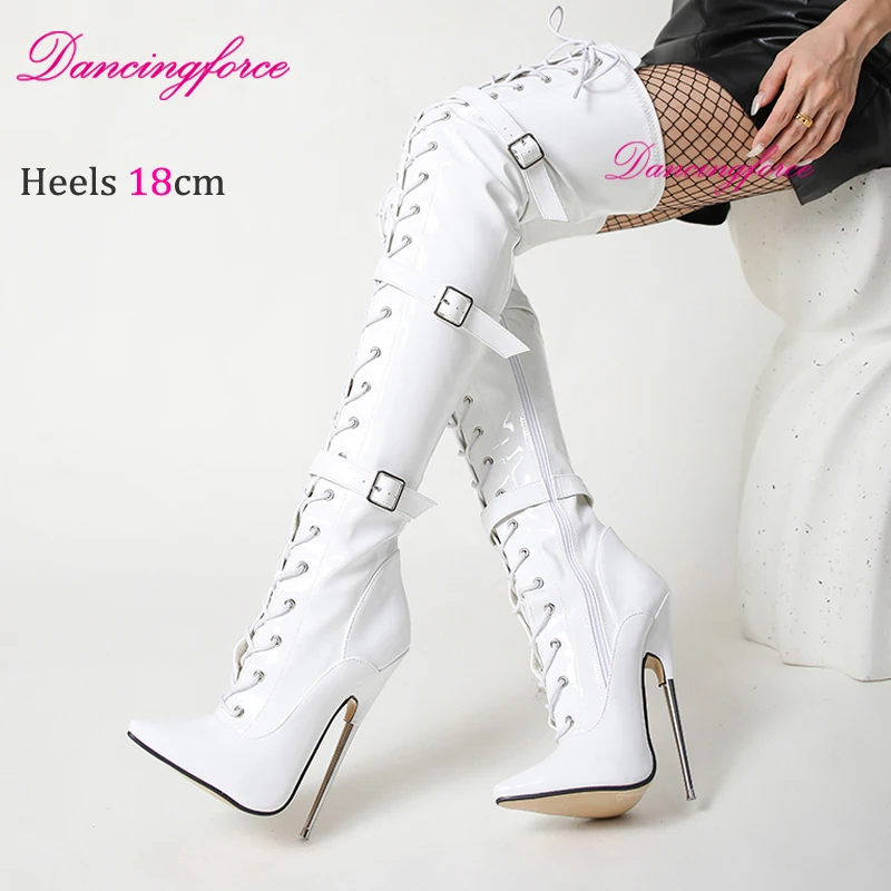 Stiefel High Heels 18 Cm Absatz Tanzkraft Sexy 18cm Metall Heels