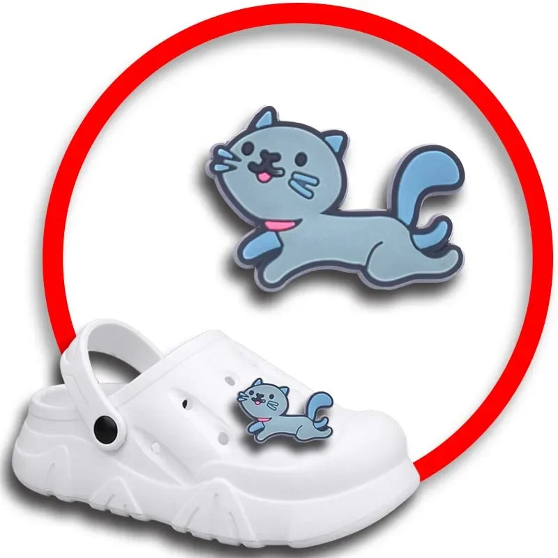 

Упаковка булавок для Crocs, шармы, аксессуары для обуви, милая кошка, украшение для джинсов, Женская застежка, Детские сувениры, мужские значки, подарок для мальчика и девочки