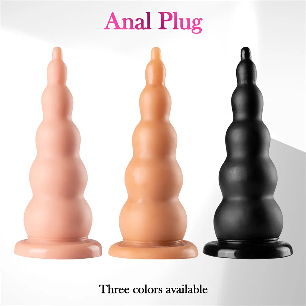 Forniture per adulti Zucca Ana Plug Grande plug anale Massaggiatore prostatico Dilatatore anale Dildo Giocattoli per la penetrazione Giocattoli sessuali per adulti per donne e uomini_voghion.com