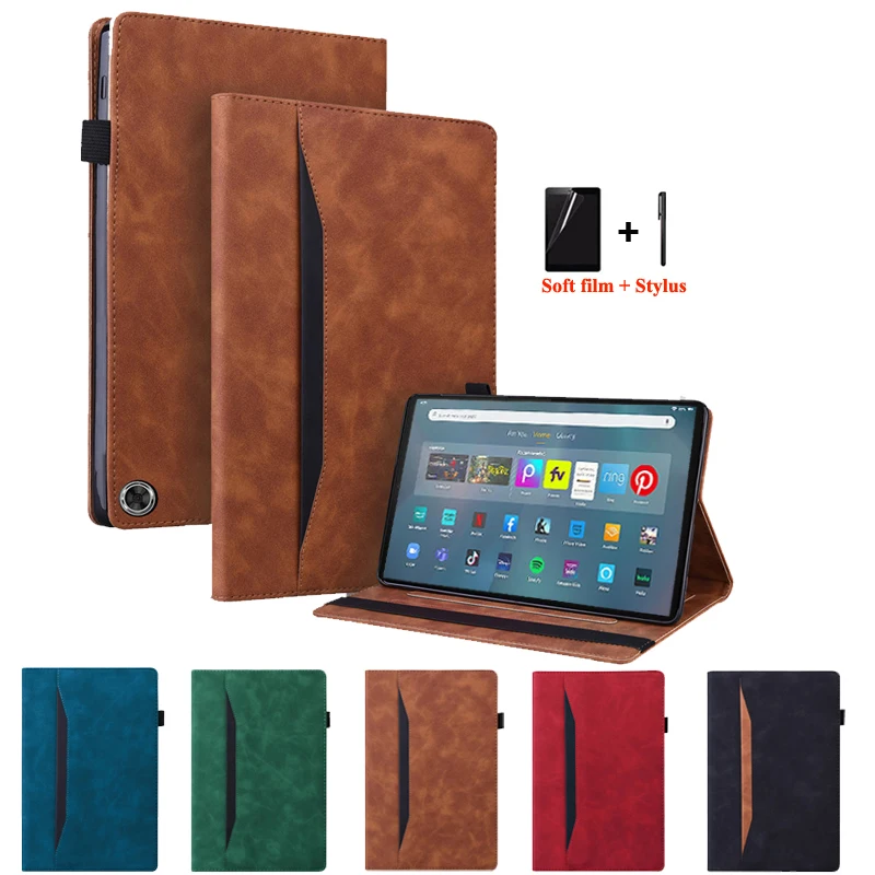 Per Amazon Fire Max 11 Custodia 13Th Gen Custodia Morbida In Pelle Pu Tpu Back Business Folio Cover Per Amazon Fire Max 11 2023 Custodia Per Tablet + 