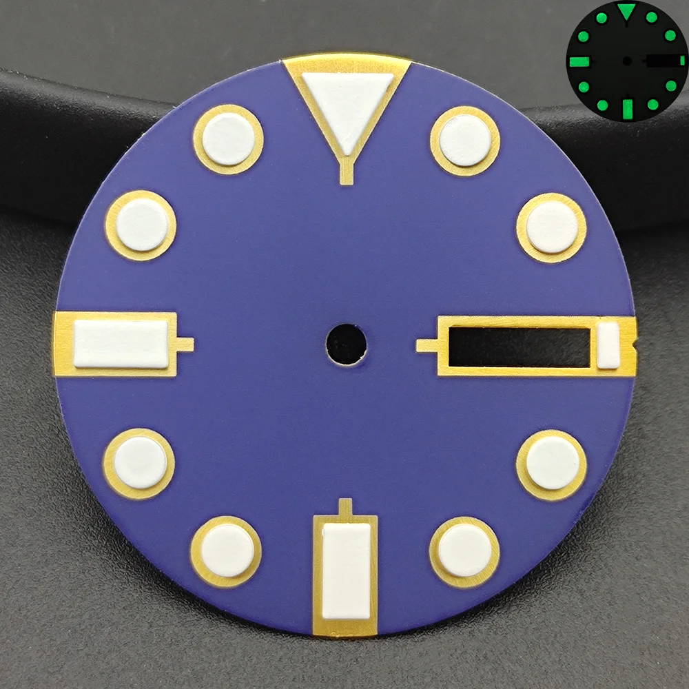 Verde Luminous Face Inserir Peças para Relógio Movimento Assista 28.5 mm Dial Nh35 Nh36 - Image 2