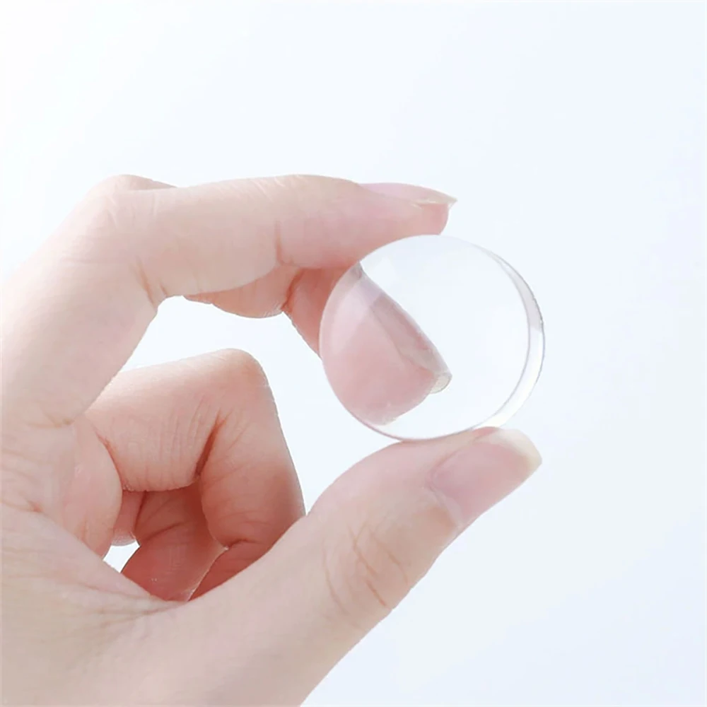 투명 네일 아트 스탬핑 키트 ? 2.8cm 스탬퍼(캡 포함), 프렌치 네일 스탬핑 도구(스크레이퍼 포함) ? 네일 아트 패턴 디자인 도구