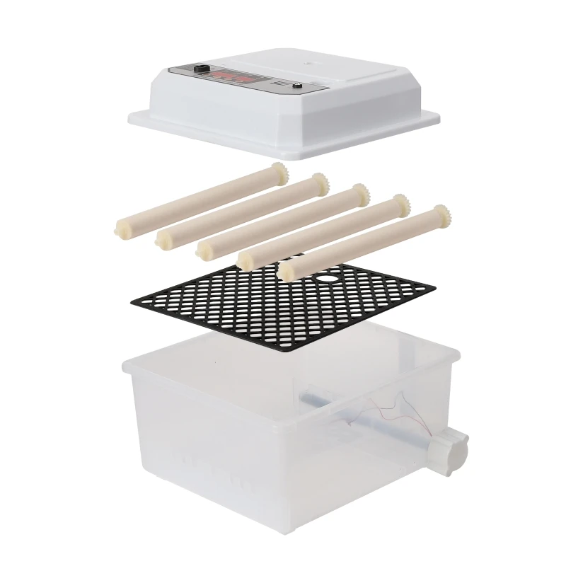 16 Eggs Incubator With Drawer Type Mini Egg Incubator With Automatic Water Ionic Waterbed Replenishment And Temperature Control egg incubator