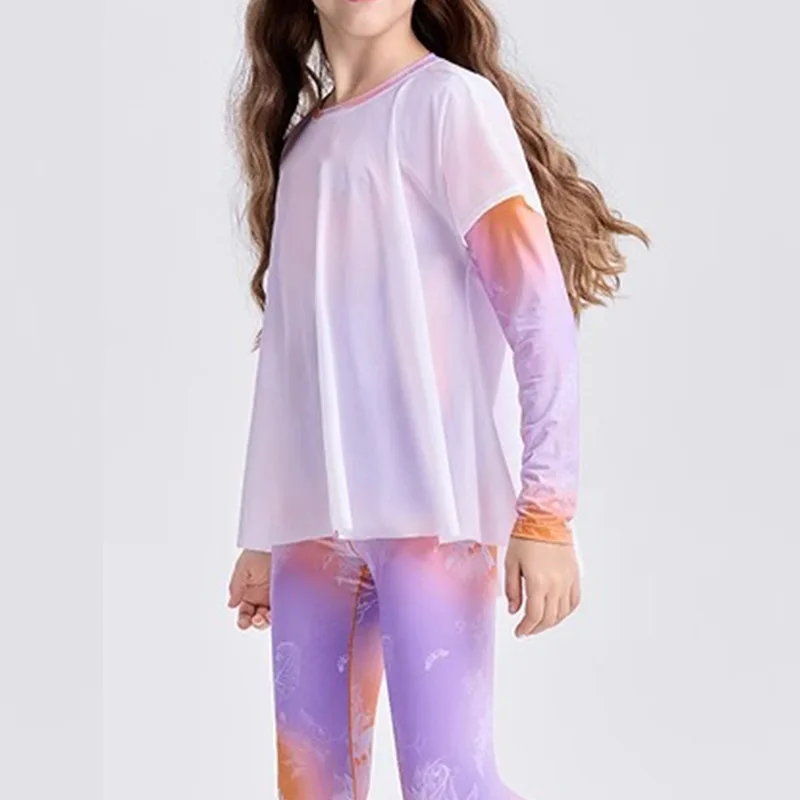 Girls Fairy Yoga Tee Quick Dry Long Sleeve Workout Shirt Breath Sun Protective Athletic Shirt For Dance & Gym Age 8 S27aa345c17fb4a8ab6b5506f1305d340k