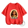 Summertime Fun for Kids Disney Moana Cartoon Prints on Boys Girls T-shirts Cute Streetwear Fashionable O-neck Soft for Children 1