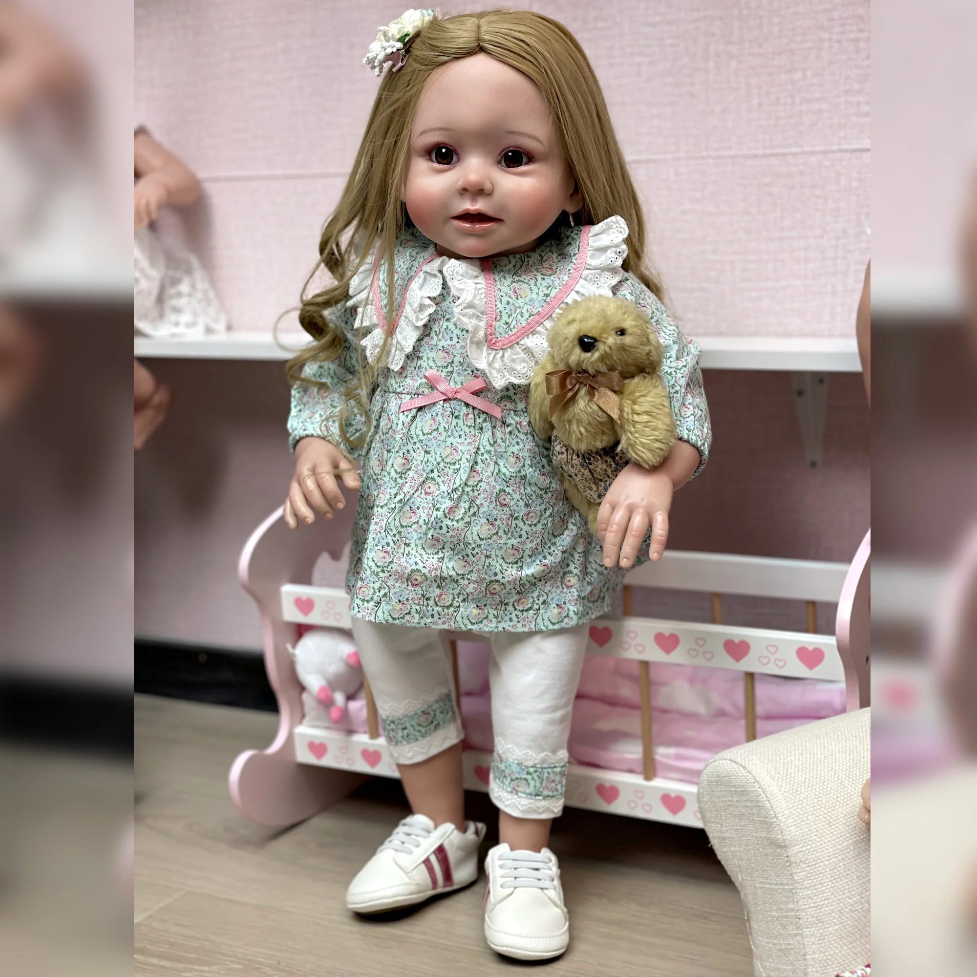 26 Inch 66cm Realistic Lifelike Real Looking Reborn Baby Girl Doll Toddler 
