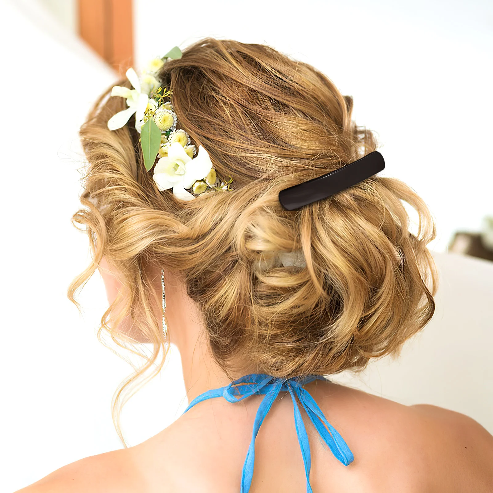 3 Pcs Hairpin Clips Snap Barrettes Spring Metal Women Accessories Stainless Steel Styling Women's Cute 4