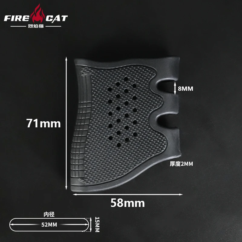 Tactical pistol rubber anti-slip grip cover Gloc 17 19 20 21 22 23 34 43 1911 universal breathable hunting weapon accessories handgun grip cover