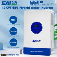 EASUN Onduleur Solaire Hybride 12000W MPPT 220V 48V Entrée PV Max 500V 22000VA Chargeur Solaire 150A Double Entrée Prise en Charge BMS Avec WIFI 1