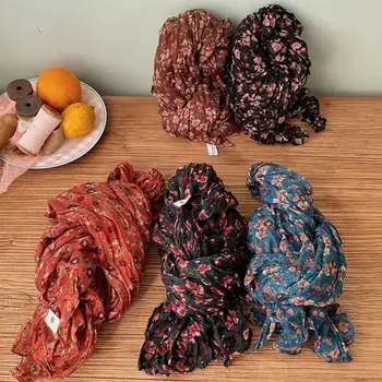 Sciarpa di lino di cotone autunno inverno moda Vintage tenere al caldo sciarpa stampata a pieghe sciarpa quadrata di design di marca di lusso 1