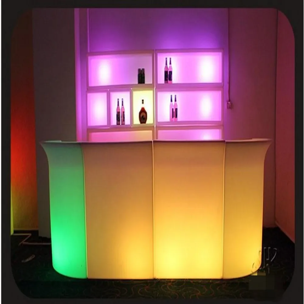 New Rechargeable Wine Cabinet Lighting Bar Counter Waterproof Bar Disco Ktv Waiter Cocktail Tables Nightclub Furniture