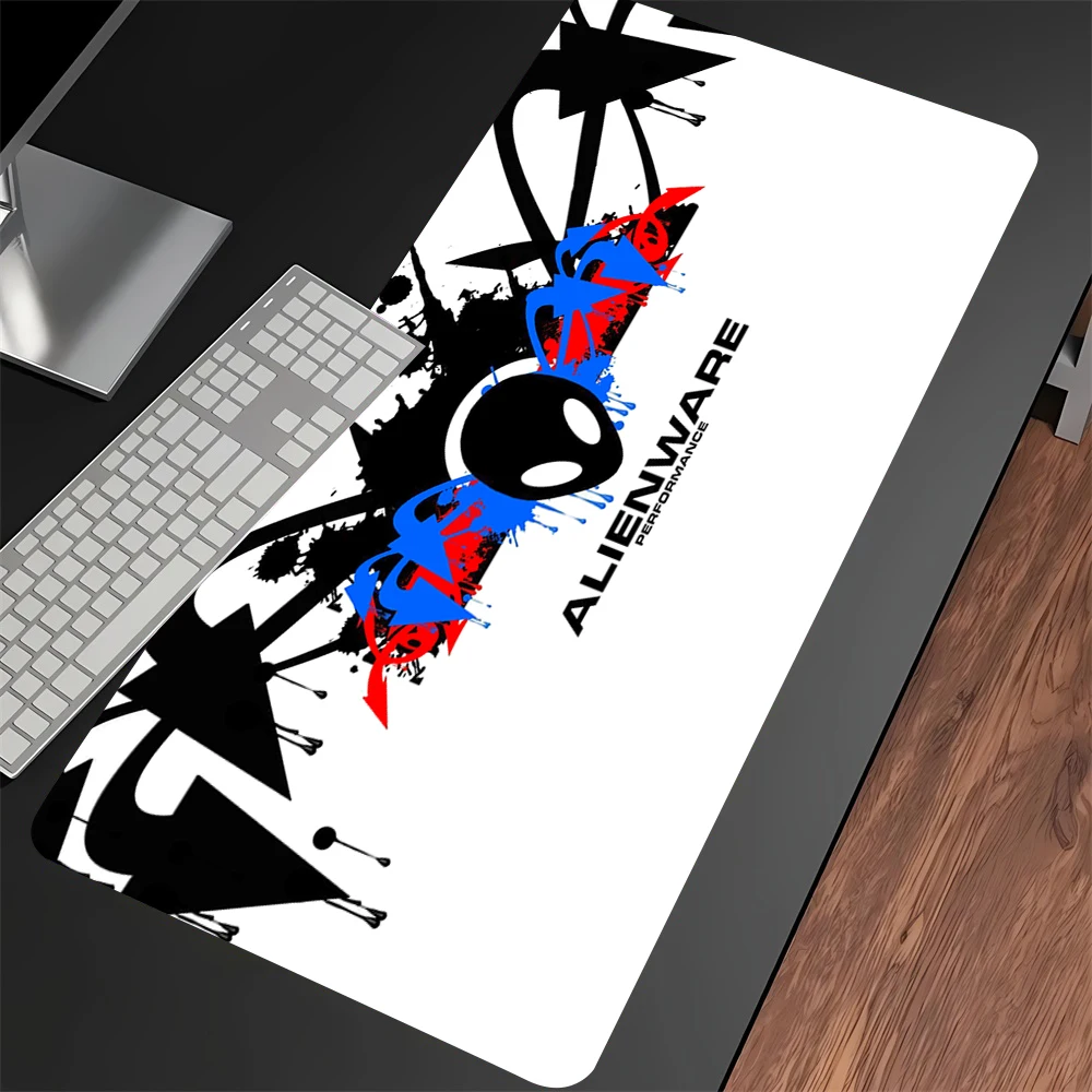 Anime Mouse Pad Alienware Gaming Setup Anti-slip Natural Rubber PC Keyboard XXL Desk Pads lock edge Almohadilla