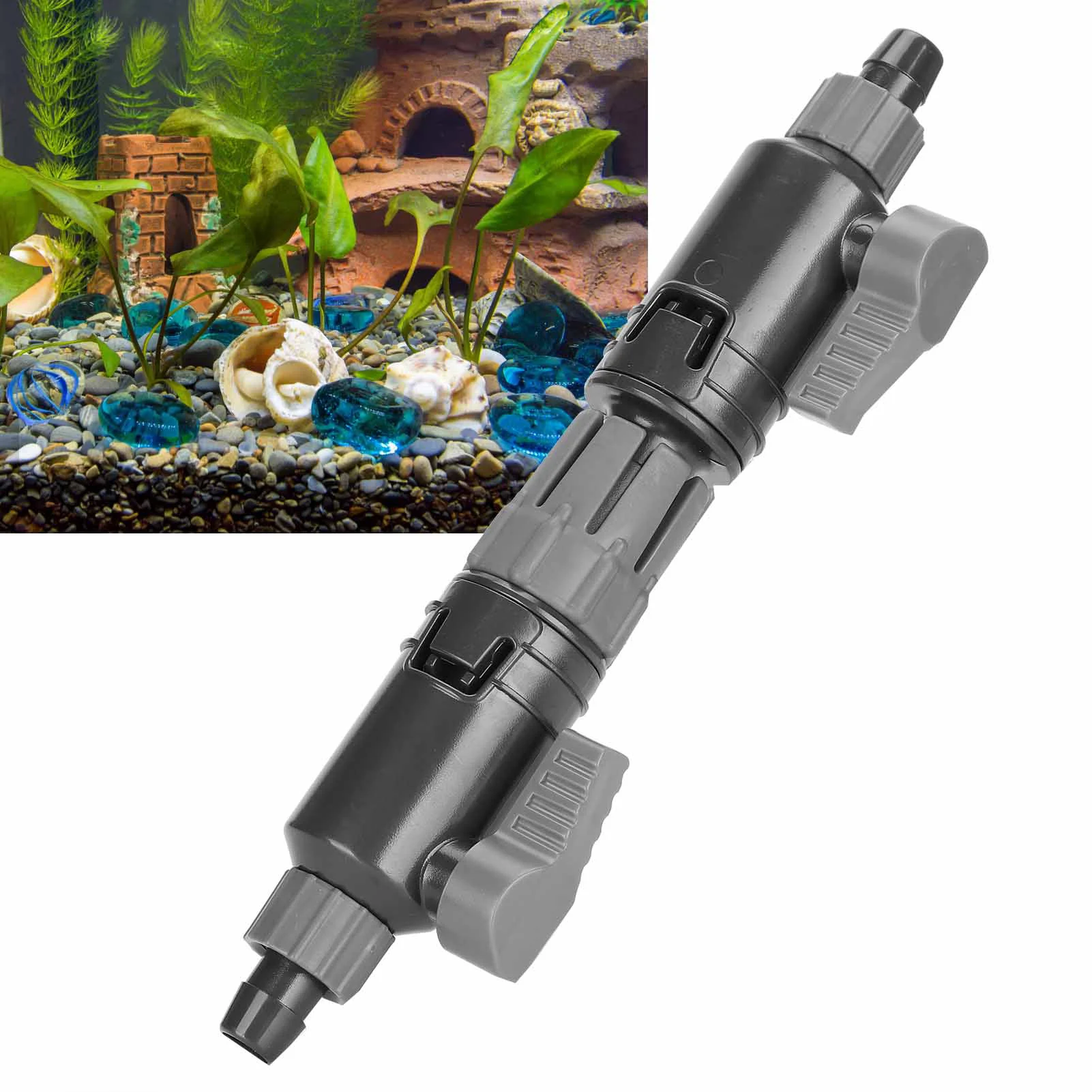 Aquarium Water Control Valve Fish Tank Hose Pipe Quick Release Double Tap Connector K-12/16mm 16/22mm aquarium accessories