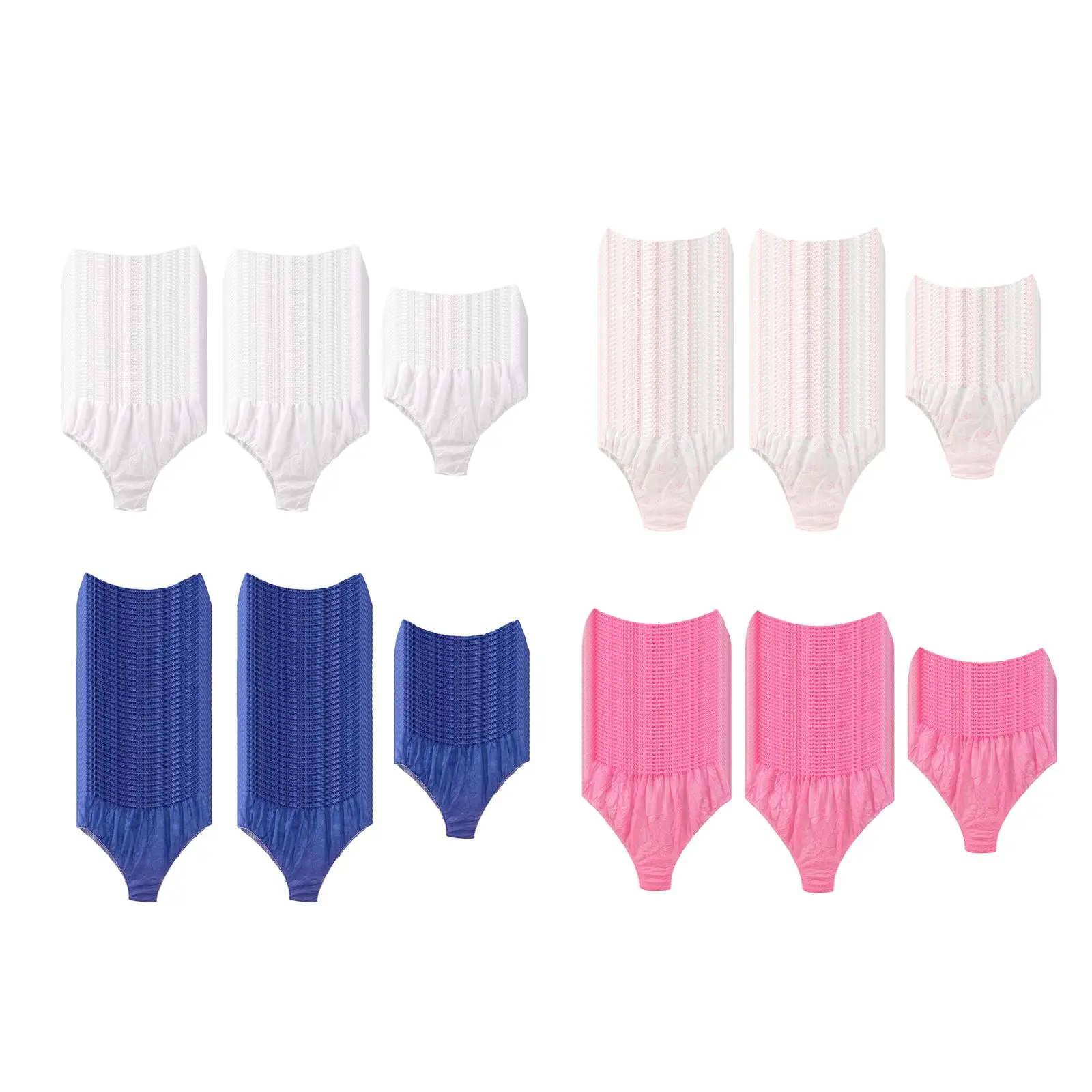 

100x Non Woven Briefs Soft Elastic Waist Adjustable Underpants for Business Travel Trip